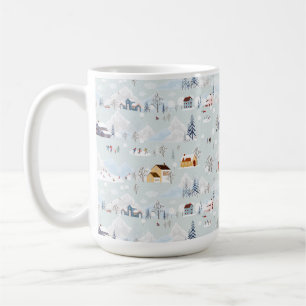 Caneca De Café Padrão da Vila de Ice da Terra Maravilha de Cozy W