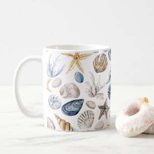 Caneca De Café padrão das conchas