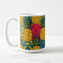 Caneca De Café Padrão de Abacaxi 