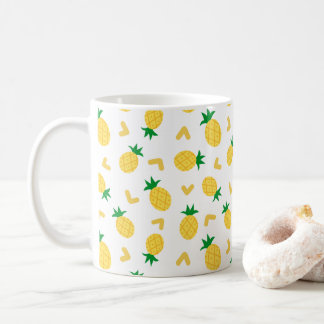Caneca De Café Padrão de abacaxi doce e engraçado
