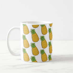 Caneca De Café Padrão de Abacaxi Fofo