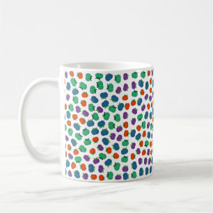 Caneca De Café Padrão de abóboras coloridas