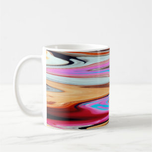 Caneca De Café Padrão de abstrato colorida