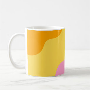 Caneca De Café Padrão de Abstrato de Pastel