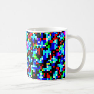 Caneca De Café Padrão de Abstrato de várias cores