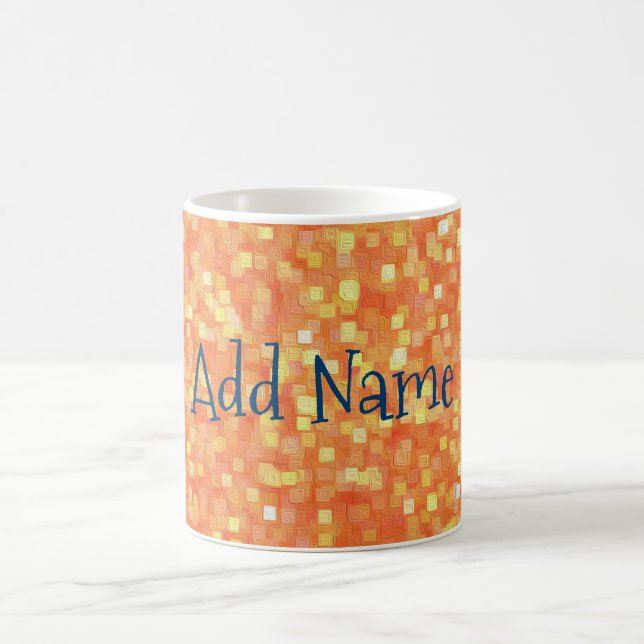 Caneca De Café Padrão de Abstrato exclusivo moderno de tendências (Centro)