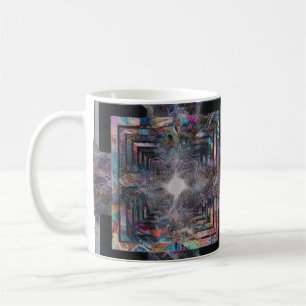 Caneca De Café Padrão de abstrato Silhouette - Mug Clássico Artís