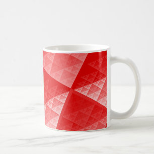 Caneca De Café Padrão de abstrato vermelho