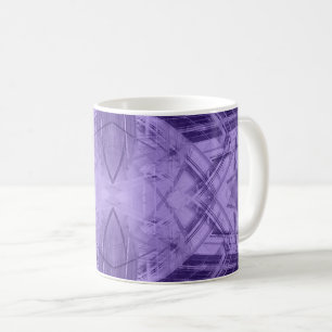 Caneca De Café Padrão de abstrato violeta