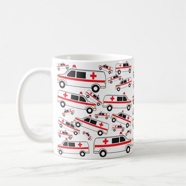 Caneca De Café Padrão de Ambulância (Esquerda)