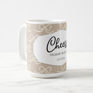 Caneca De Café Padrão de Arco Simples Moderno