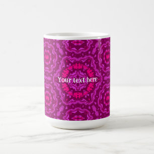 Caneca De Café Padrão de Arte de Mandala Abstrata Útil como Prese