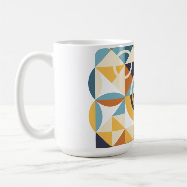 Caneca De Café Padrão de Arte do Mosaico (Esquerda)