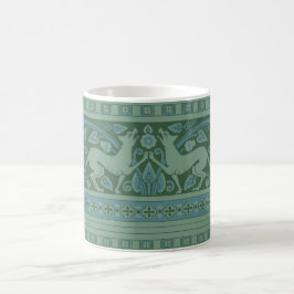Caneca De Café Padrão de Arte Novo Deco Cão Natureza Animal