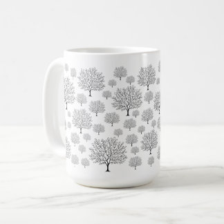 Caneca De Café Padrão de Árvore