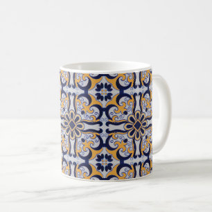 Caneca De Café Padrão de azulejo português