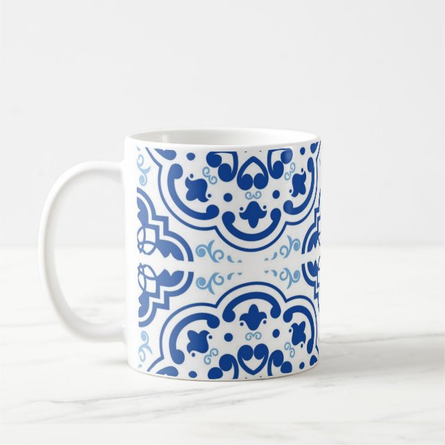 Caneca De Café Padrão de azulejos (Esquerda)