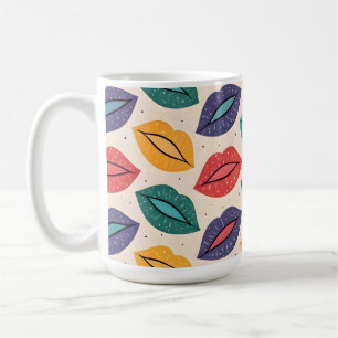 Caneca De Café Padrão de Beijo