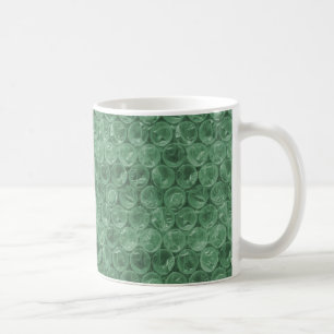 Caneca De Café Padrão de bolha verde de plástico