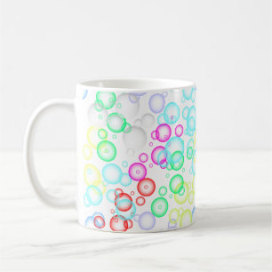 Caneca De Café padrão de bolhas 02.b Branco BG