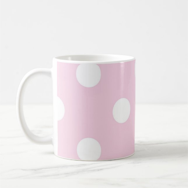 Caneca De Café padrão de bolinhas (Esquerda)