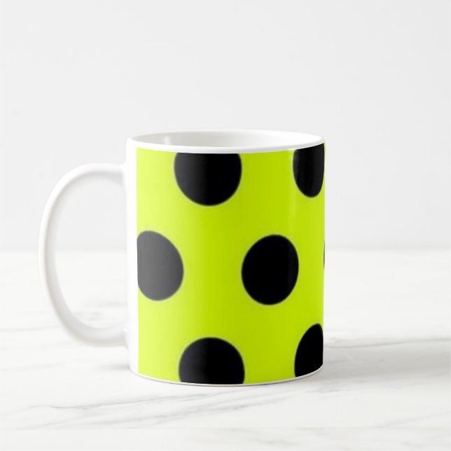 Caneca De Café padrão de bolinhas (Esquerda)