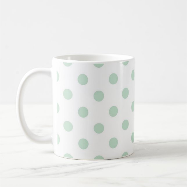 Caneca De Café padrão de bolinhas (Esquerda)