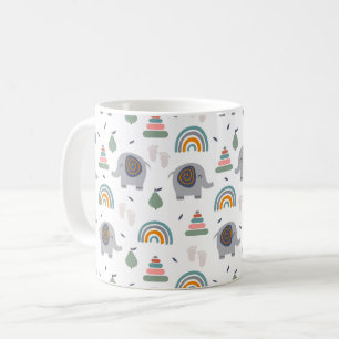 Caneca De Café Padrão de Brinquedo de Bebê Bonito