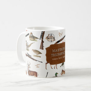 Caneca De Café Padrão de Caçador de Animais Silvestres ao Ar Livr
