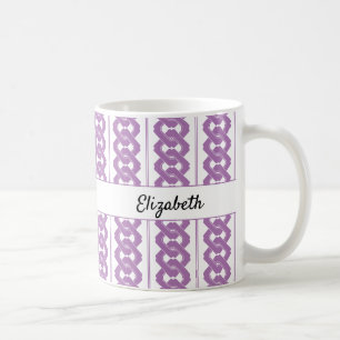 Caneca De Café Padrão de Cadeia Tradicional Asiática com Nome