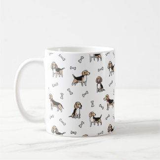 Caneca De Café Padrão de cães bichos