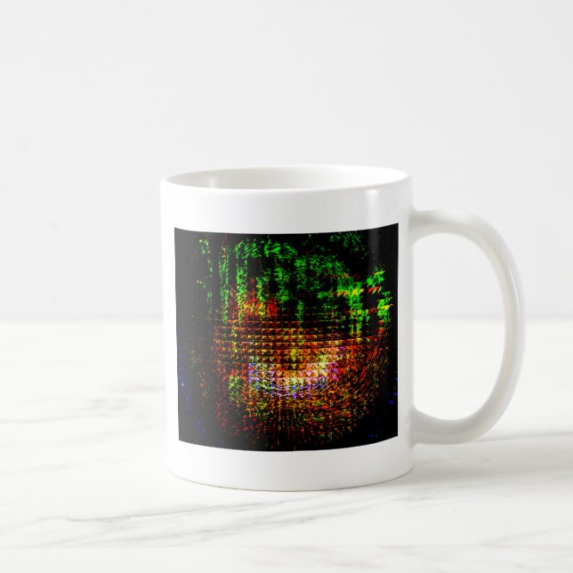 Caneca De Café padrão de caleidoscópio radar (Direita)