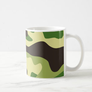 Caneca De Café Padrão de camuflagem Khaki