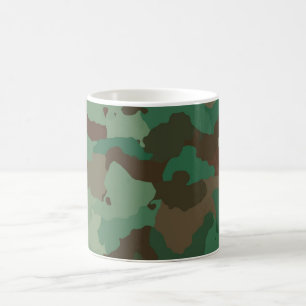 Caneca De Café Padrão de Camuflagem Militar (Forças Armadas)