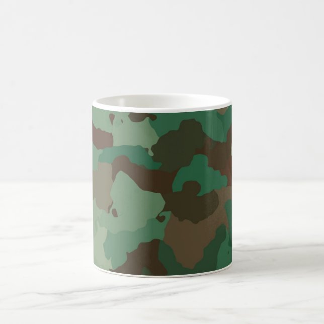 Caneca De Café Padrão de Camuflagem Militar (Forças Armadas) (Centro)
