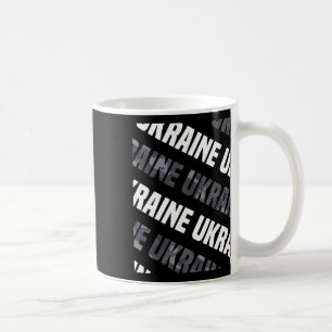 Caneca De Café Padrão de Camuflagem Ucrânia Cinza Camuflagem