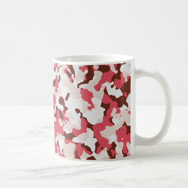 Caneca De Café Padrão de camuflagem vermelha (Direita)
