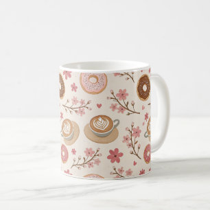 Caneca De Café Padrão de Capa de Café Flor de Cerejeira (3)