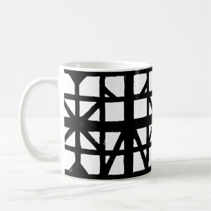 Caneca De Café Padrão de Casa Meia-Timberada na Alemanha Preta e