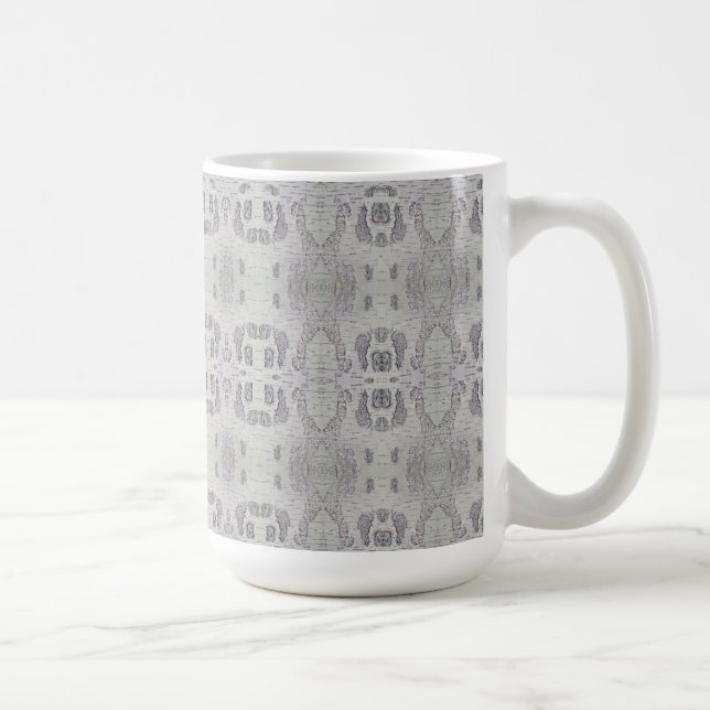 Caneca De Café Padrão de Casca de Árvore de Bétula Média (Direita)