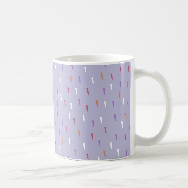 Caneca De Café padrão de chuva colorido (Direita)