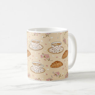 Caneca De Café Padrão de Cobertura de Café Flor de Cerejeira (2)