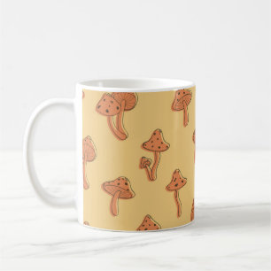 Caneca De Café Padrão de cogumelo