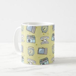 Caneca De Café Padrão de Coisas Antigas