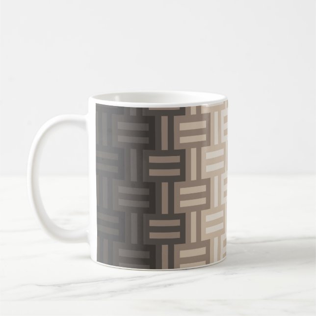 Caneca De Café Padrão de colcha de Neutros quentes (Esquerda)