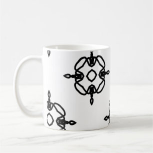 Caneca De Café Padrão de colheita sem costura em ornamentação geo