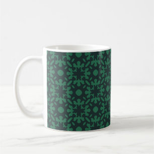 Caneca De Café Padrão de colheita sem costura. Fundo com beleza
