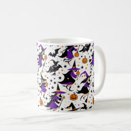 Caneca De Café Padrão de compilação de bruxa louca