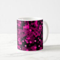 Padrão de confete com bolinhas rosa e burgundy