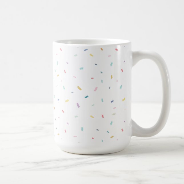 Caneca De Café Padrão de Confetti de Molho de Água (Direita)